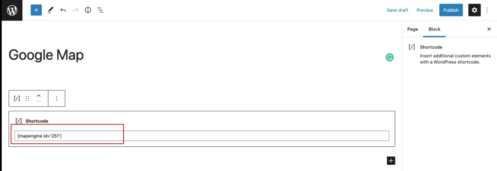 Google map in WordPress